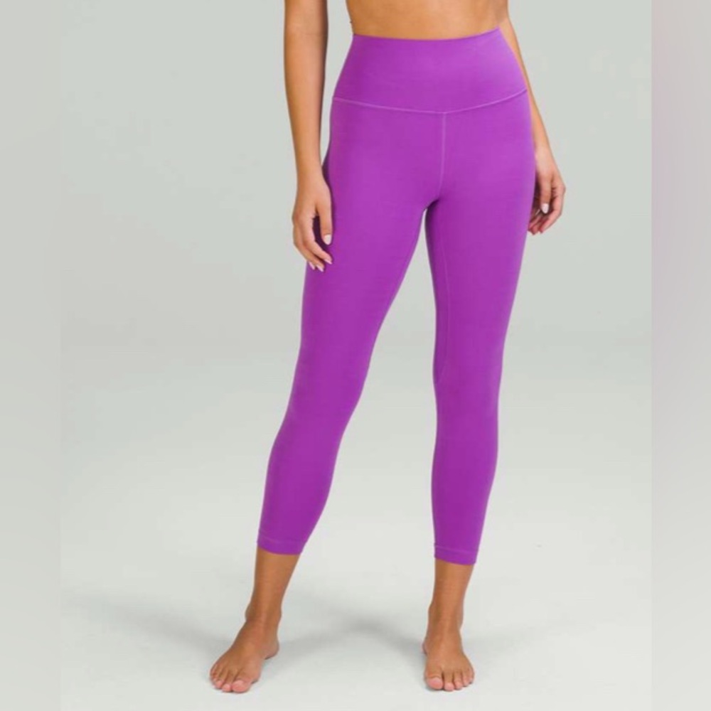 Lululemon Align High-Rise Pant 25" Moonlit Magenta EUC size 6